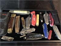 16 Pocket Knives to include Pony, Gerber, Buck