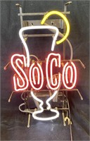 "So-Co" Neon Light Up Sign