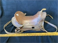 Small Child's Leather Saddle
