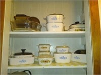 Estate lot of corning ware and pyrex