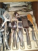 Estate drawer lot of utensils