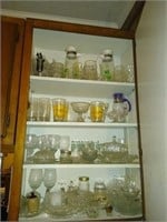 Estate lot of 4 shelf's of glassware