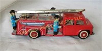 Antique Tin Fire Truck - Ladder is Loose