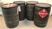 (4) 55 Gal Plastic Barrels