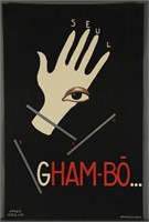 Paul Colin. Lithograph poster. Gham-Bo. c. 1930.