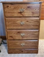 Small Brown 4 Drawer Chest of Drawers