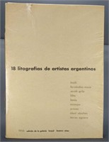 18 Litografias de Artistas Argentinos, 1955.