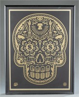 Fairey. Power & Glory Day of the Dead (Gold). 2008