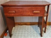 Vintage Solid Wooden 1 Drawer Desk