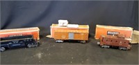 Lionel Train Cars O Gauge  With Boxes,  As Is