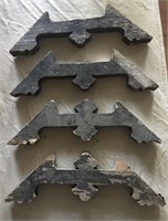 Lot of 4 Wood Corbels Misc. Conditions