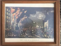 The Life of Fireman Framed Print