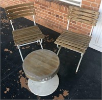 Set 2 Chairs 1 Stool/Table Barrera Corp Lot A