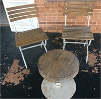 Set 2 Chairs 1 Stool/Table Barrera Corp Lot B