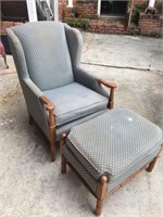 Wingback Chair w/ Hassock