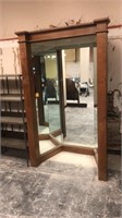 clothing mirror 75 yr old walnut from Micklesons