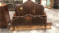 Vintage headboard and footboard