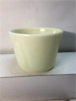 Vintage custard glass mixing bowl unsigned