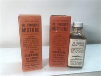 Vintage NOS pharmacy Dr That hers Mixture bottles