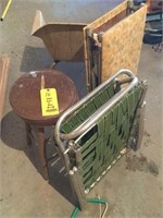 Vintage chair, stool & other