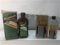 Vintage lot of advertising Shampoo bottles and