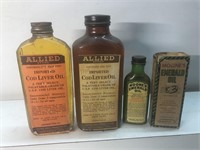 Vintage advertising lot  of NOS Allied cod liver