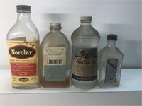 Vintage lot of medicine pharmacy bottless some