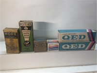Vintage advertising lots bottle boxes  some with