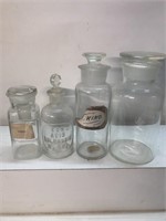 Vintage antique apothecary medicine bottles lot