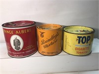Vintage lot of advertising tobacco tins Prince