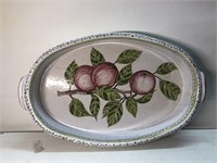 Vintage hand painted Portugal large serving bowl
