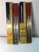 Vintage lot of to Taylor candy Guide thermometers