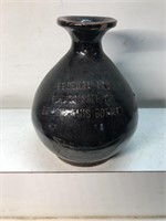 Vintage pottery liquor bottle  Wing  Fung Hong