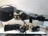 Vintage camera flash light meter accessory lot