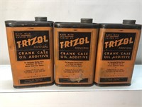 Lot of 3 full 1 pint Triz crank case oil