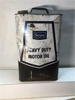 Vintage Sears heavy duty motor oil 10 quart cans