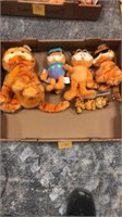 Garfield stuffed toys and thermometer