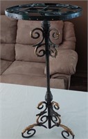 D - WROUGHT IRON PLANT STAND