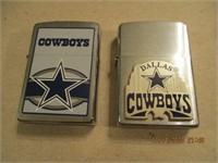2 Dallas Cowboys Zippo Lighters