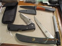 3 Knives- Hunt Club,Army & ?
