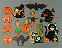 THIRTEEN DIE-CUT HALLOWEEN FIGURES