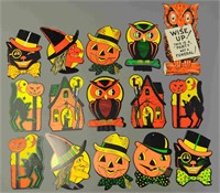 GROUPING OF FIFTEEN HALLOWEEN DIE-CUTS