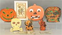 GROUPING OF SEVEN HALLOWEEN DIECUTS