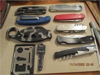 Misc. Lot of Knives-9 ct. & Pocket Tool