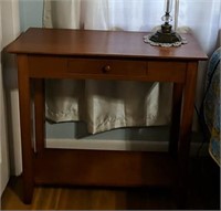 One Drawer Sofa Table & Lamp