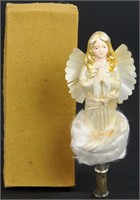 PRAYING ANGEL ON A CLOUD TREE TOPPER