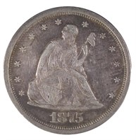 1875-s 20 Cent Piece (XF?)