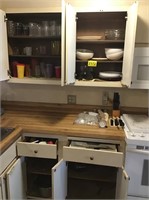 Contents of Cabinets (up/down), Countertop & 2