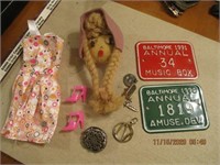 Misc. Lot-Barbie Outit,1991 & 1992 Mini Tags,Doll