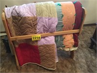 Quilt Rack & Quilts